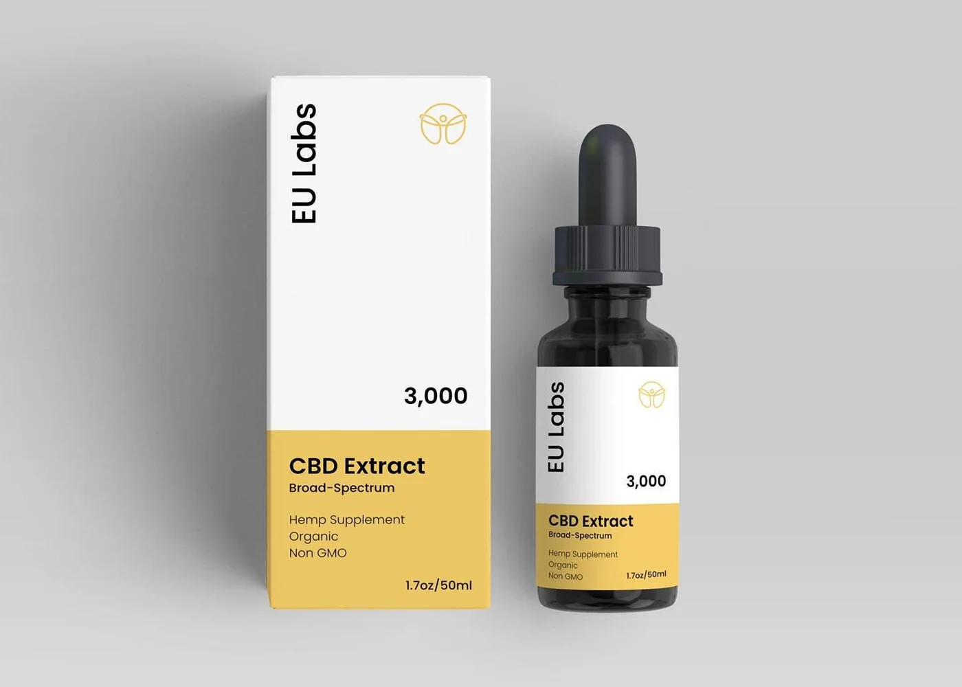 3000mg broad-spectrum CBD oil bottle and box — CBD Oil Sydney