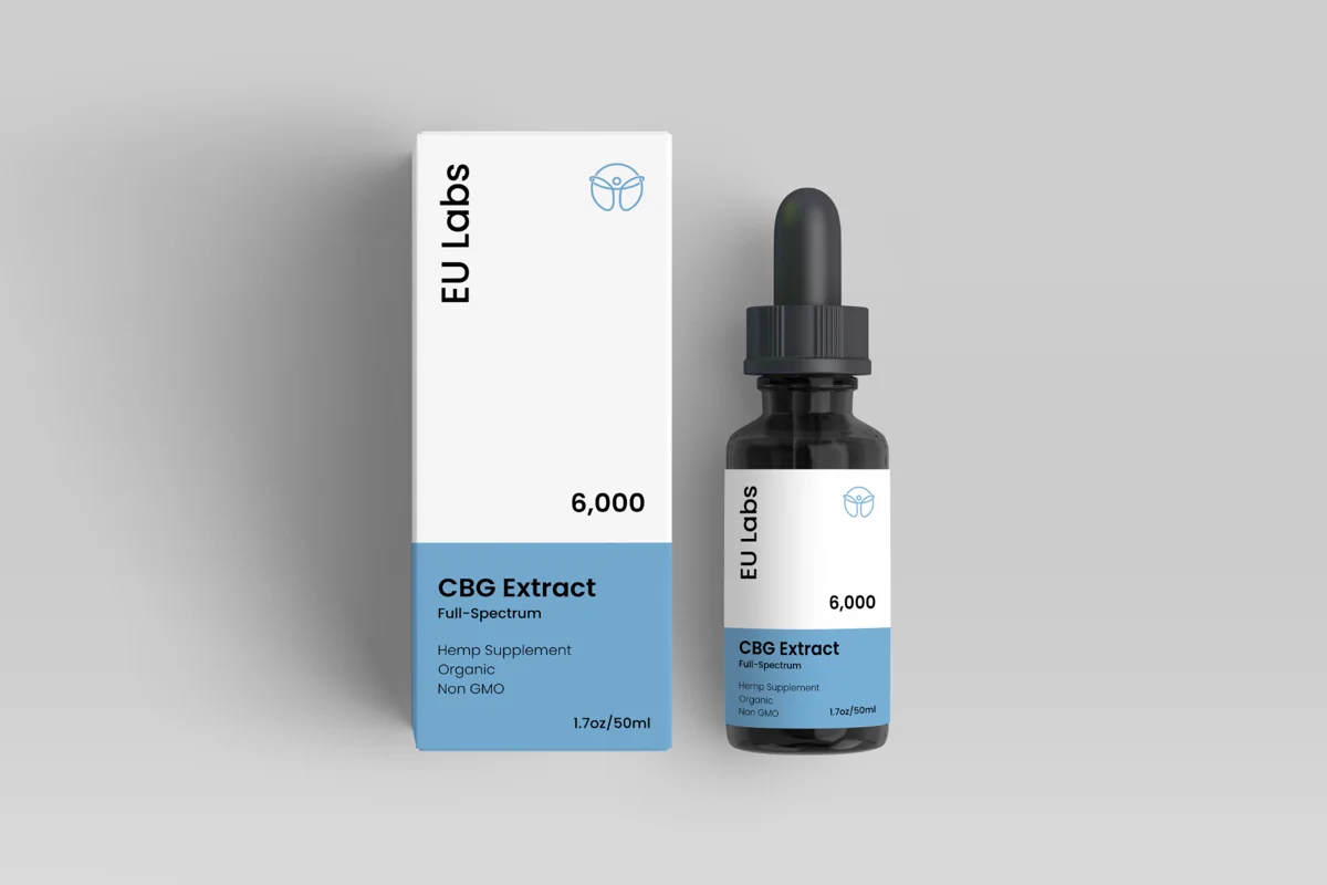6000mg CBG oil cannabigerol bottle and box — CBD Oil Sydney