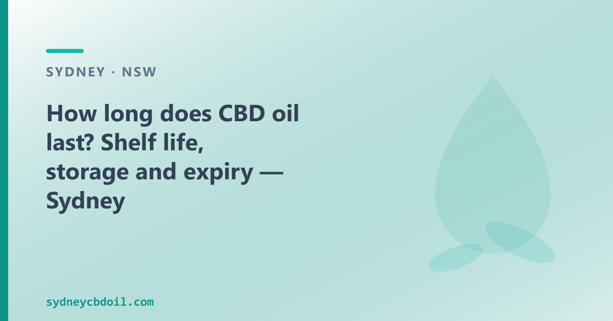 How long does CBD oil last? The COA batch date is the real freshness reference — not just the label.